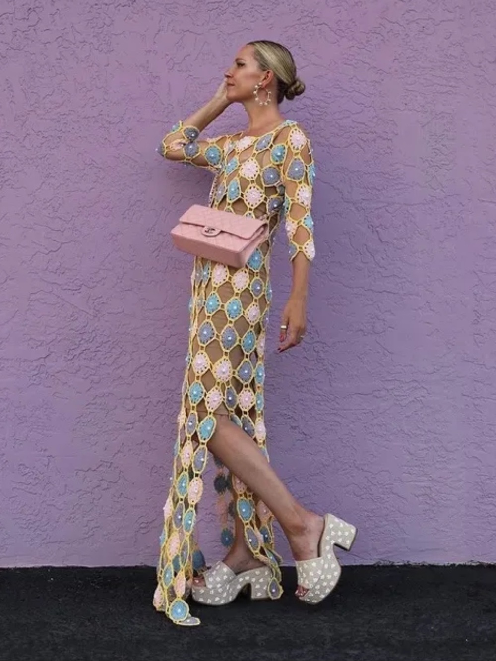 NWT Celia B Ulmer Crochet Maxi Dress size XS video